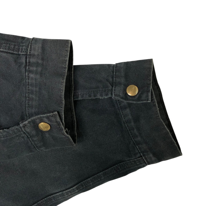 Carhartt Active Jacket Duck Full Zip Hoodie Men's XXL cotton black type Vintage Second Hand