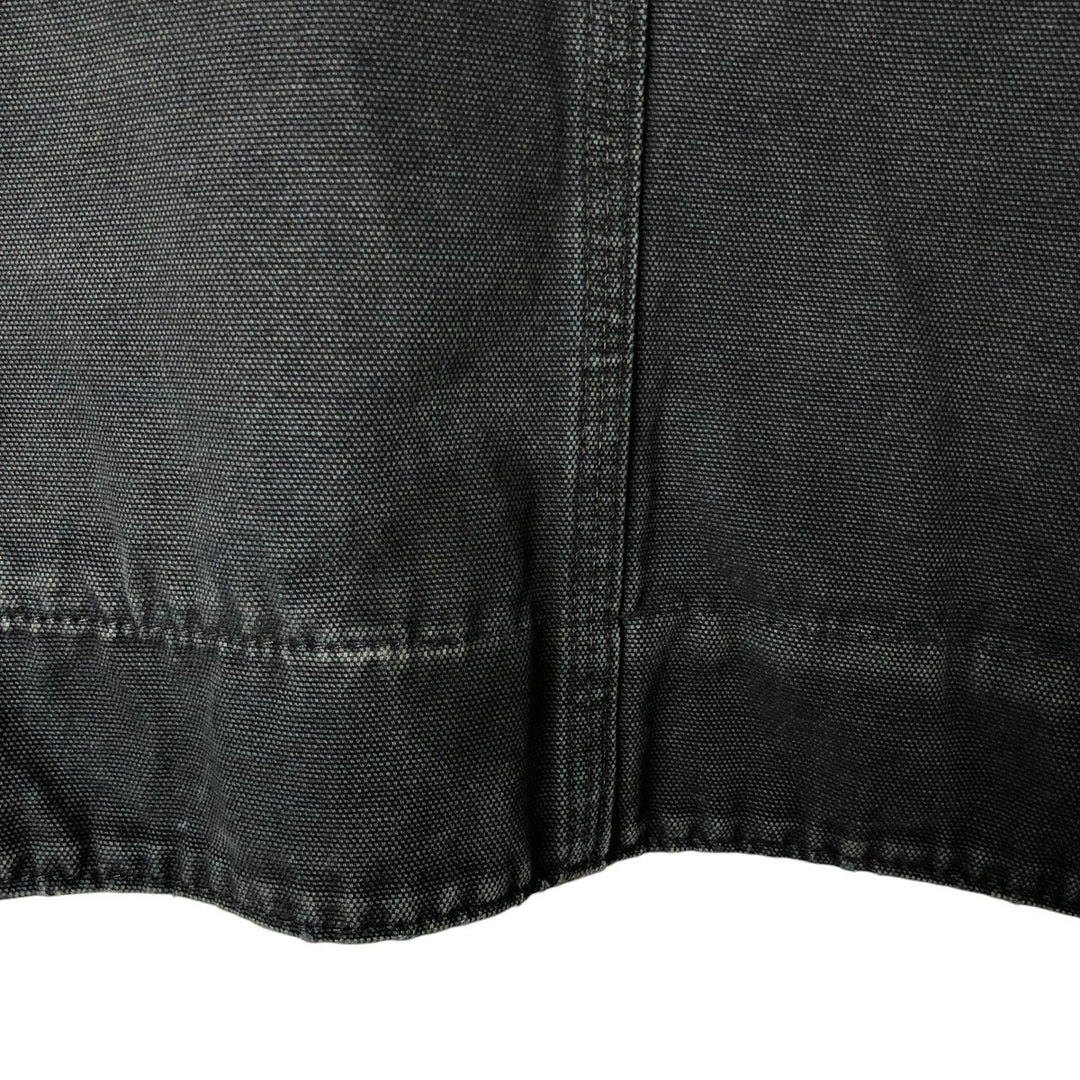 Carhartt Active Jacket Duck Full Zip Hoodie Men's XXL cotton black type Vintage Second Hand