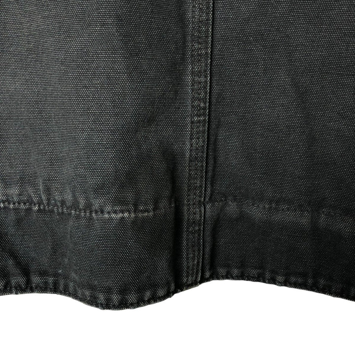 Carhartt Active Jacket Duck Full Zip Hoodie Men's XXL cotton black type Vintage Second Hand