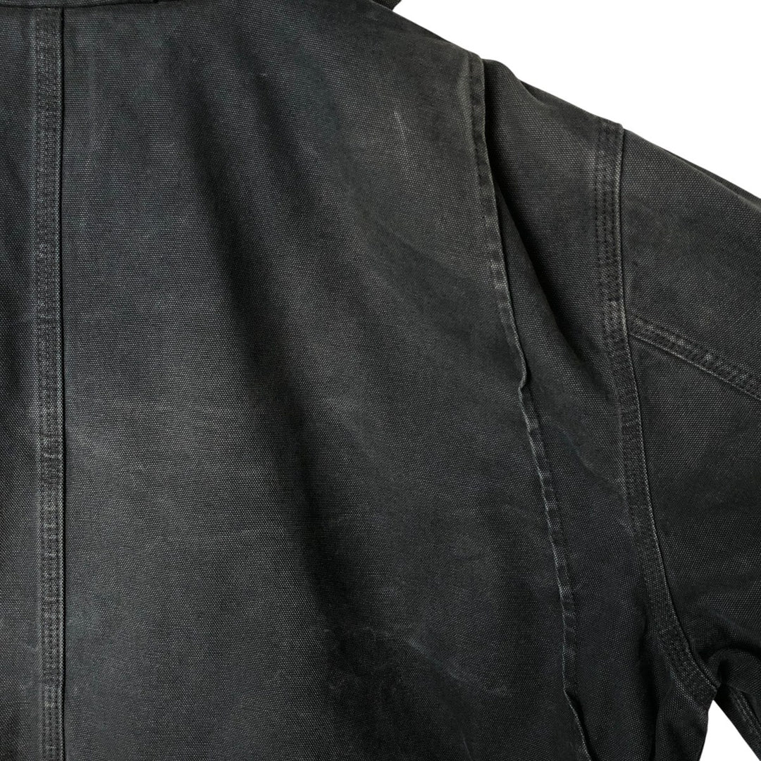 Carhartt Active Jacket Duck Full Zip Hoodie Men's XXL cotton black type Vintage Second Hand