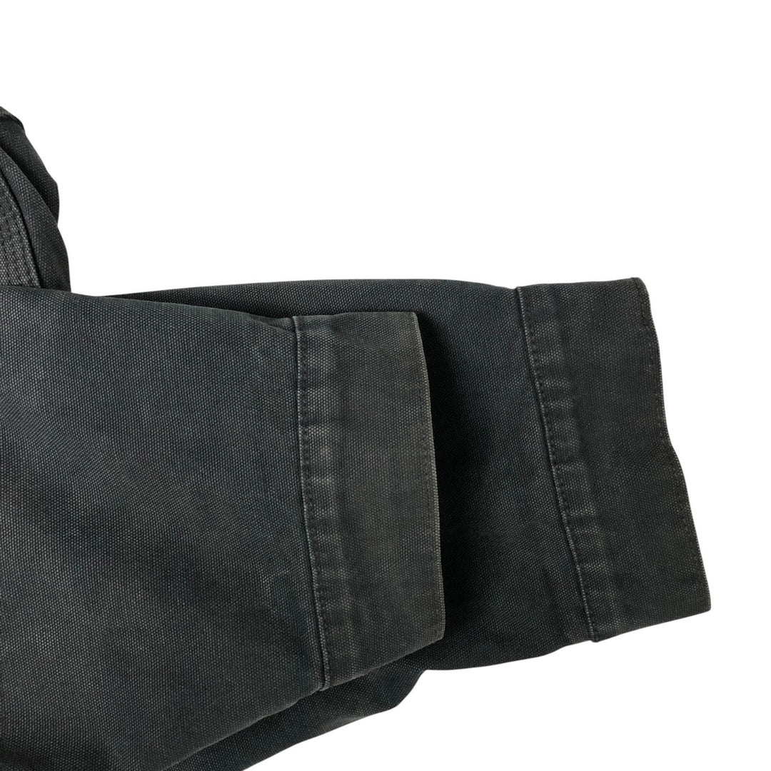 Carhartt Active Jacket Duck Full Zip Hoodie Men's XXL cotton black type Vintage Second Hand