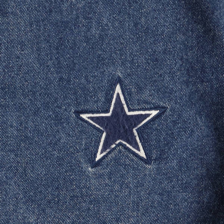 90s~00'S Lee SPORT NFL DALLAS COWBOYS Denim Varsity Jacket Men's L size cotton blue type Vintage Second Hand