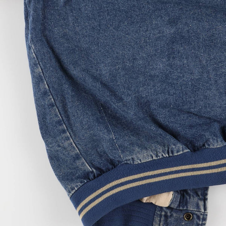 90s~00'S Lee SPORT NFL DALLAS COWBOYS Denim Varsity Jacket Men's L size cotton blue type Vintage Second Hand