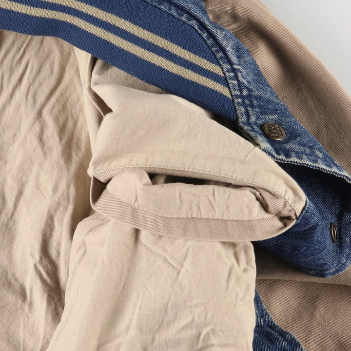 90s~00'S Lee SPORT NFL DALLAS COWBOYS Denim Varsity Jacket Men's L size cotton blue type Vintage Second Hand