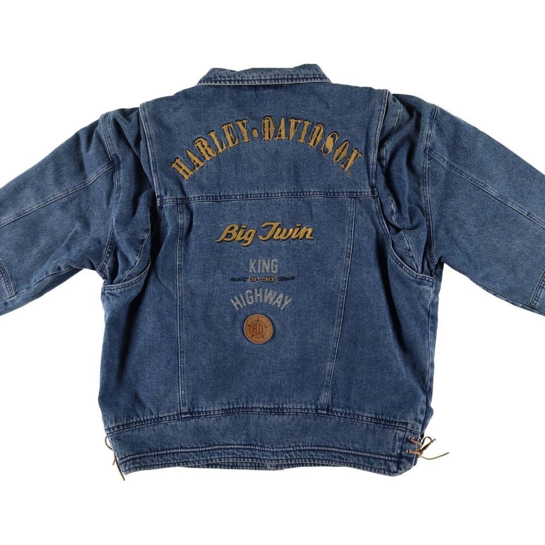 Harley-Davidson Denim Jacket, G-Jean, Men's XL cotton blue type Vintage Second Hand