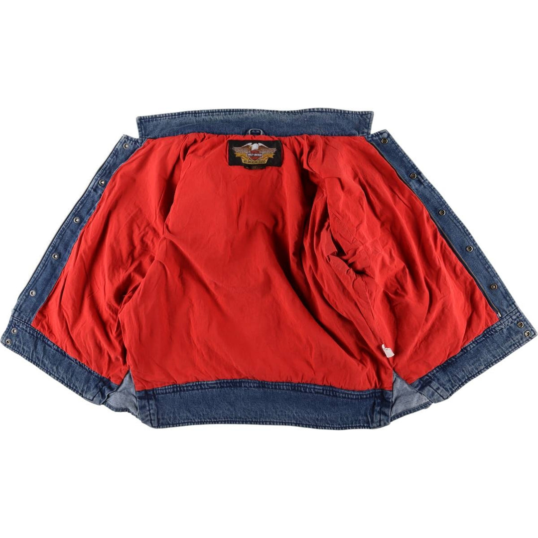 Harley-Davidson Denim Jacket, G-Jean, Men's XL cotton blue type Vintage Second Hand