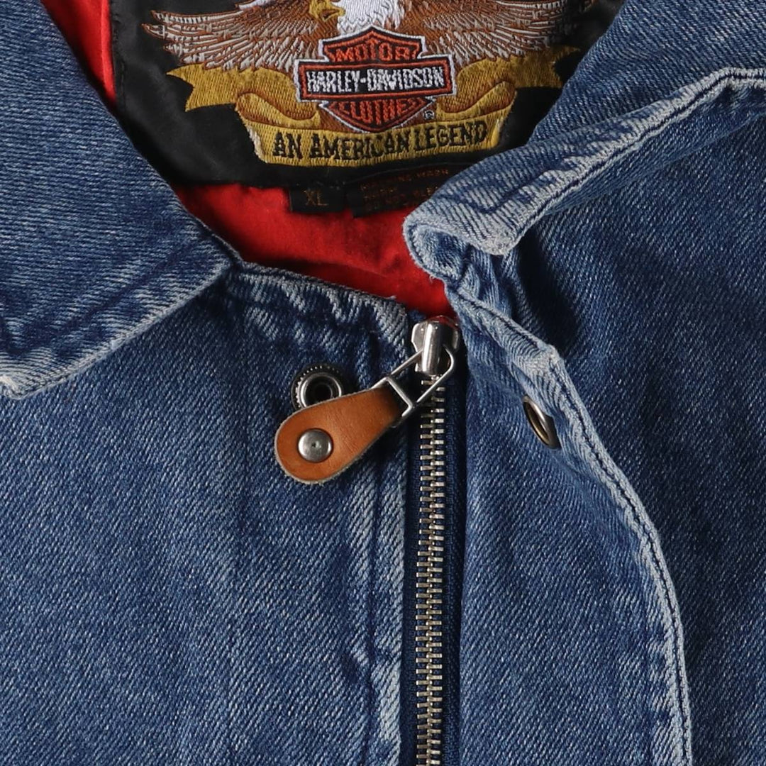 Harley-Davidson Denim Jacket, G-Jean, Men's XL cotton blue type Vintage Second Hand