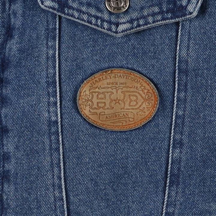 Harley-Davidson Denim Jacket, G-Jean, Men's XL cotton blue type Vintage Second Hand