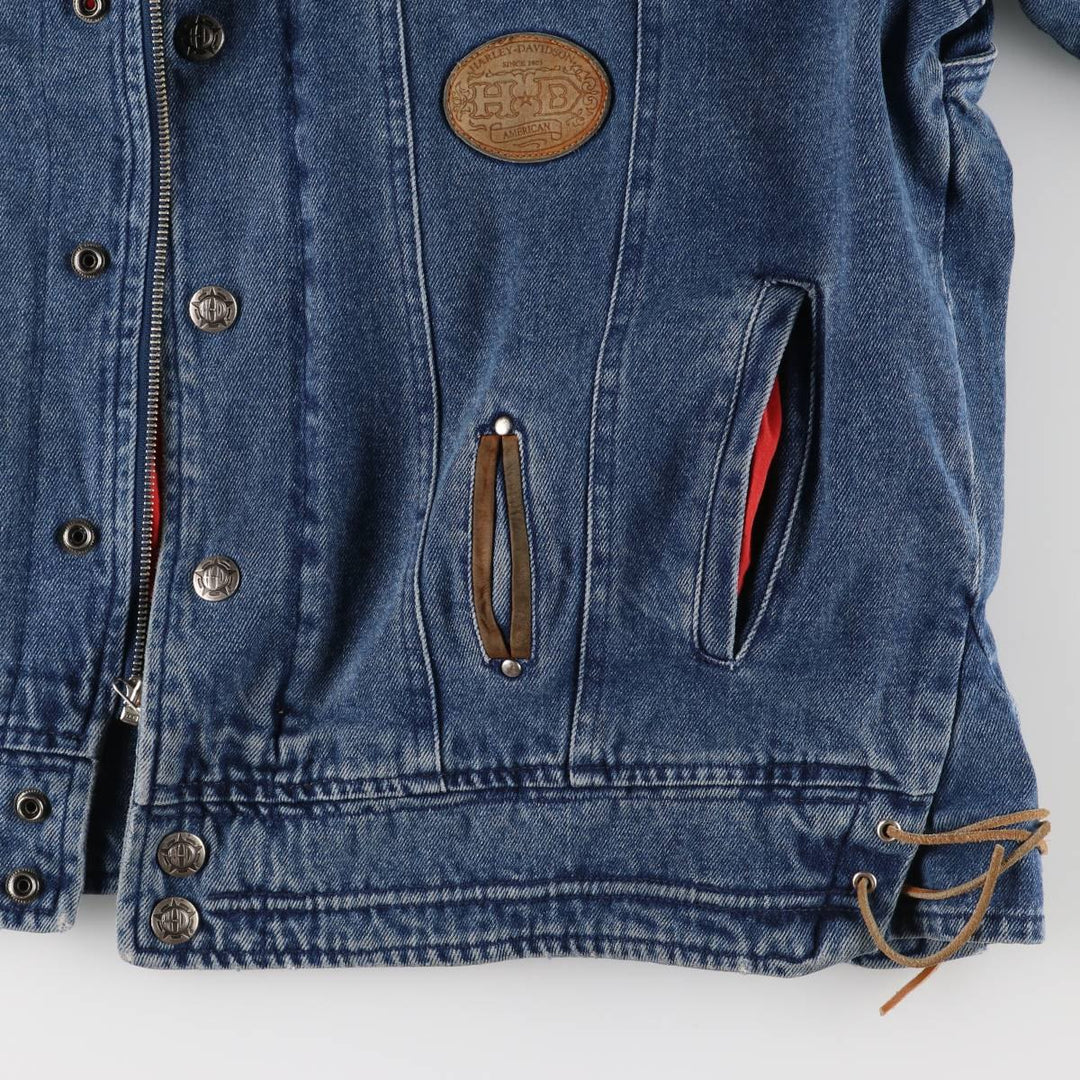 Harley-Davidson Denim Jacket, G-Jean, Men's XL cotton blue type Vintage Second Hand