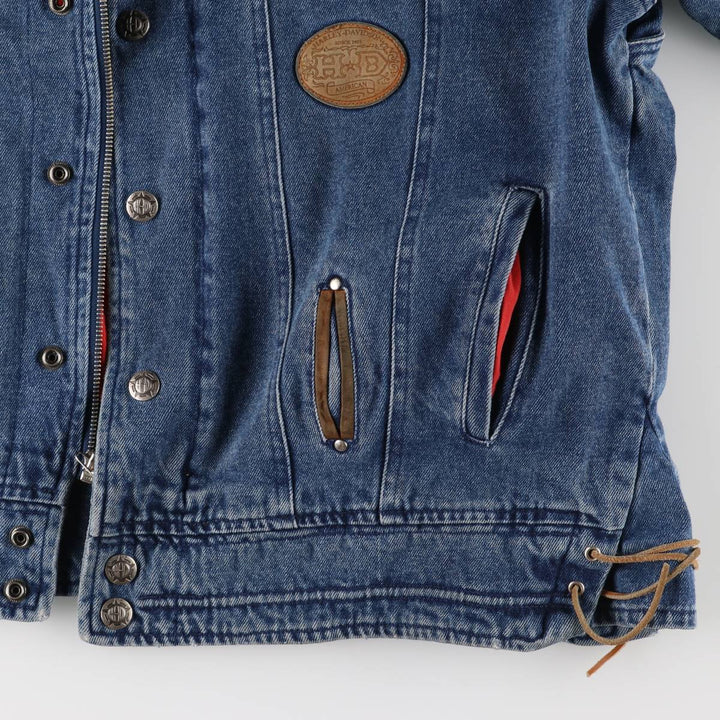 Harley-Davidson Denim Jacket, G-Jean, Men's XL cotton blue type Vintage Second Hand