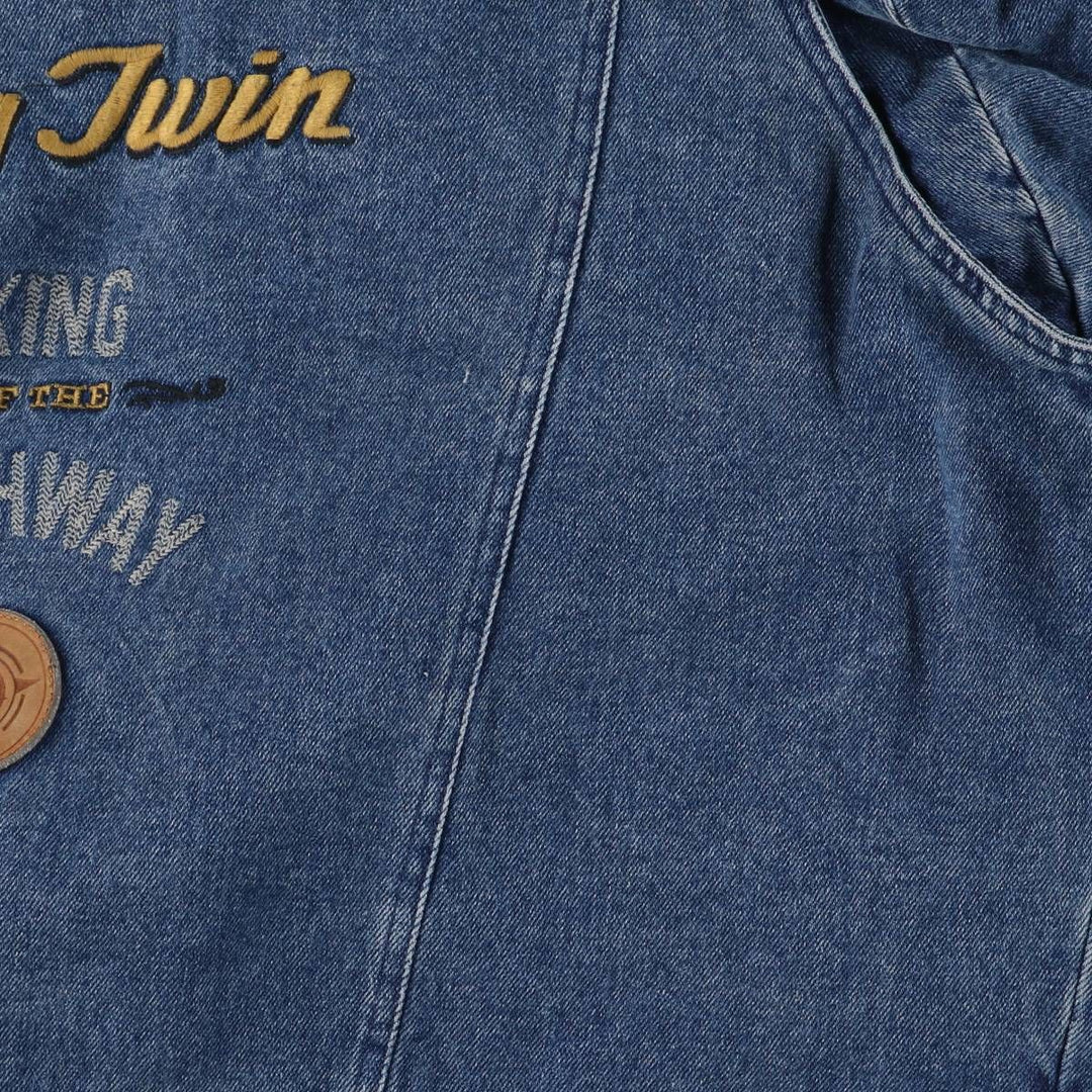 Harley-Davidson Denim Jacket, G-Jean, Men's XL cotton blue type Vintage Second Hand