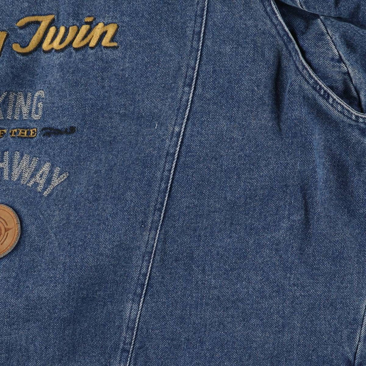 Harley-Davidson Denim Jacket, G-Jean, Men's XL cotton blue type Vintage Second Hand