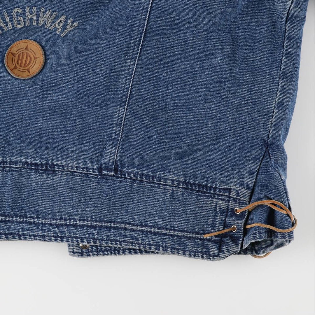 Harley-Davidson Denim Jacket, G-Jean, Men's XL cotton blue type Vintage Second Hand