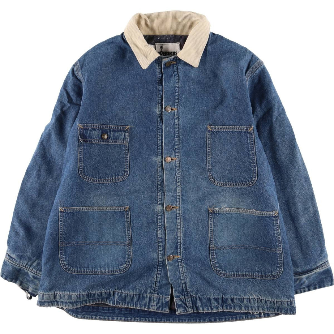 Vintage 80s-90'S ROEBUCKS denim coverall made in USA, men's XXL size unknown blue type Vintage Second Hand