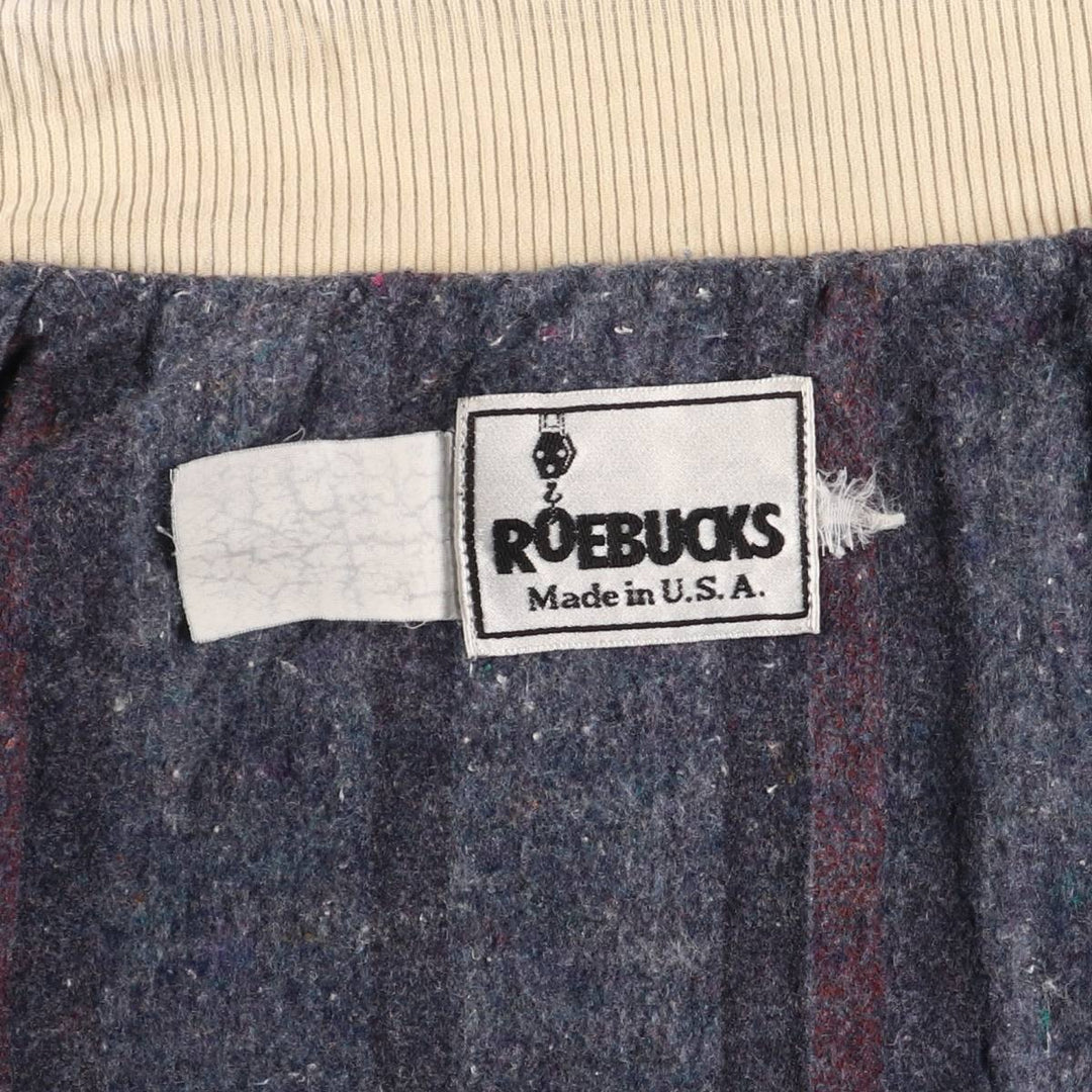 Vintage 80s-90'S ROEBUCKS denim coverall made in USA, men's XXL size unknown blue type Vintage Second Hand