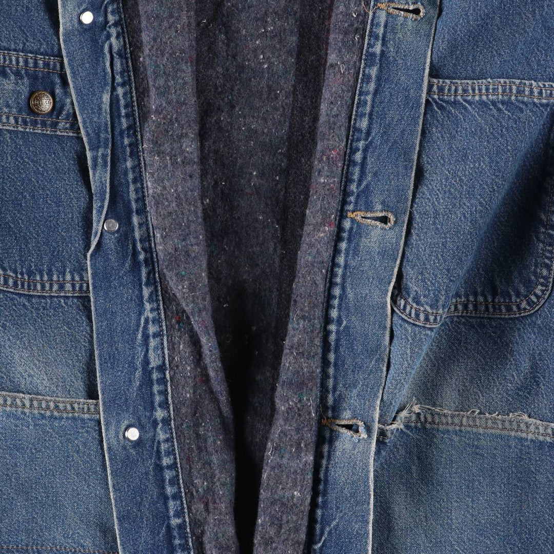 Vintage 80s-90'S ROEBUCKS denim coverall made in USA, men's XXL size unknown blue type Vintage Second Hand