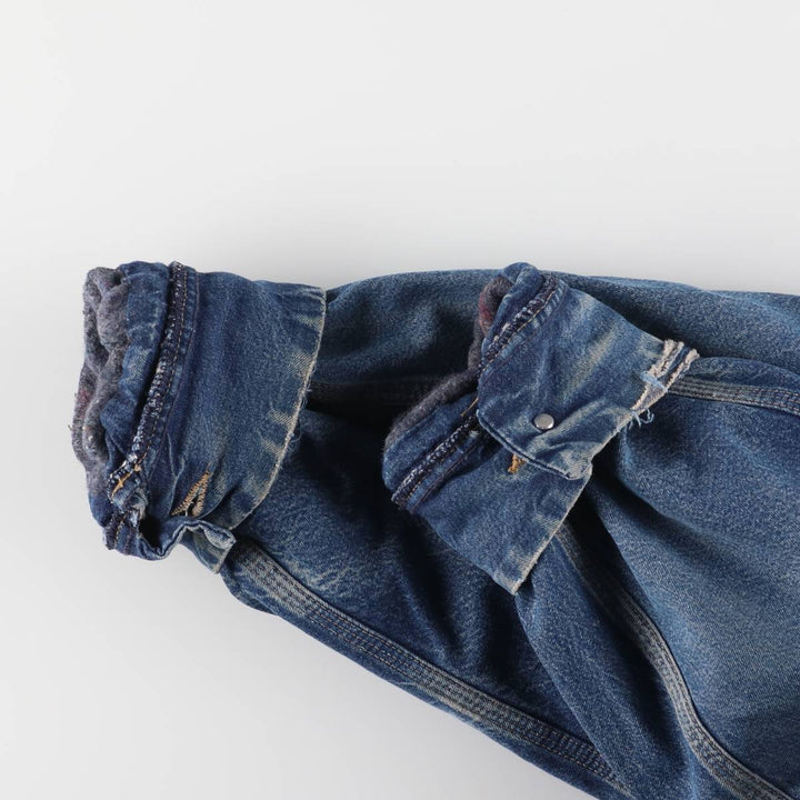 Vintage 80s-90'S ROEBUCKS denim coverall made in USA, men's XXL size unknown blue type Vintage Second Hand