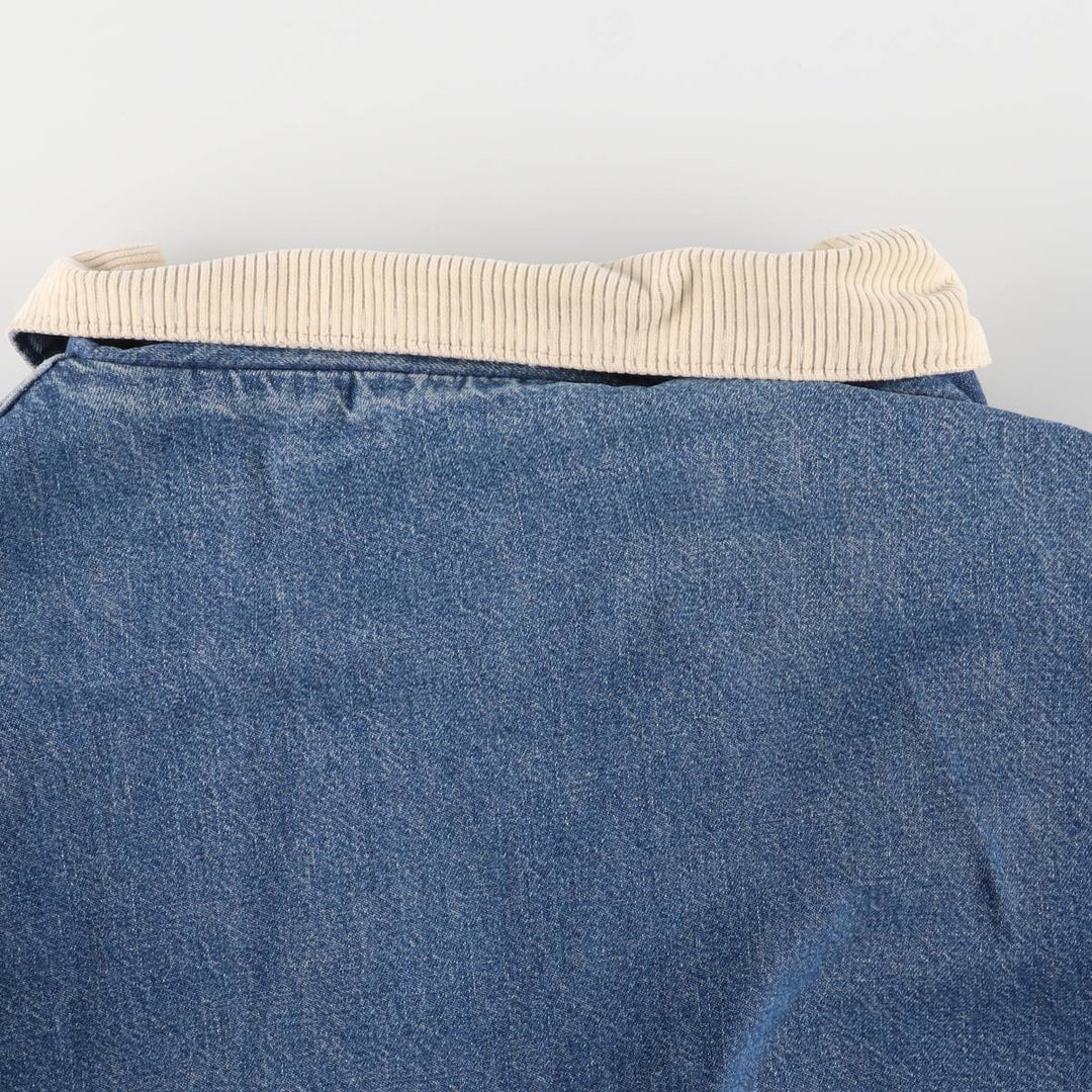 Vintage 80s-90'S ROEBUCKS denim coverall made in USA, men's XXL size unknown blue type Vintage Second Hand