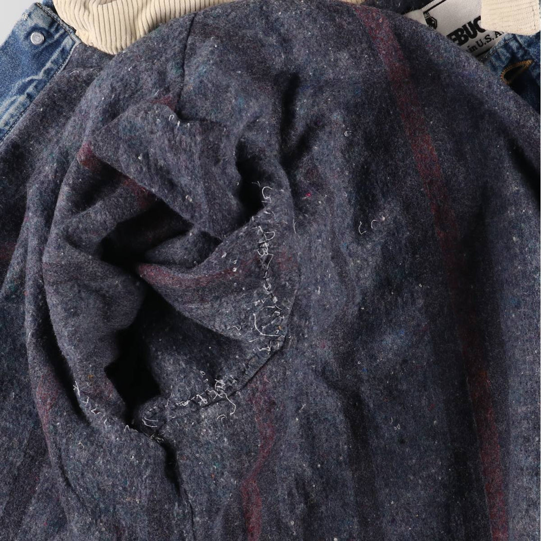 Vintage 80s-90'S ROEBUCKS denim coverall made in USA, men's XXL size unknown blue type Vintage Second Hand