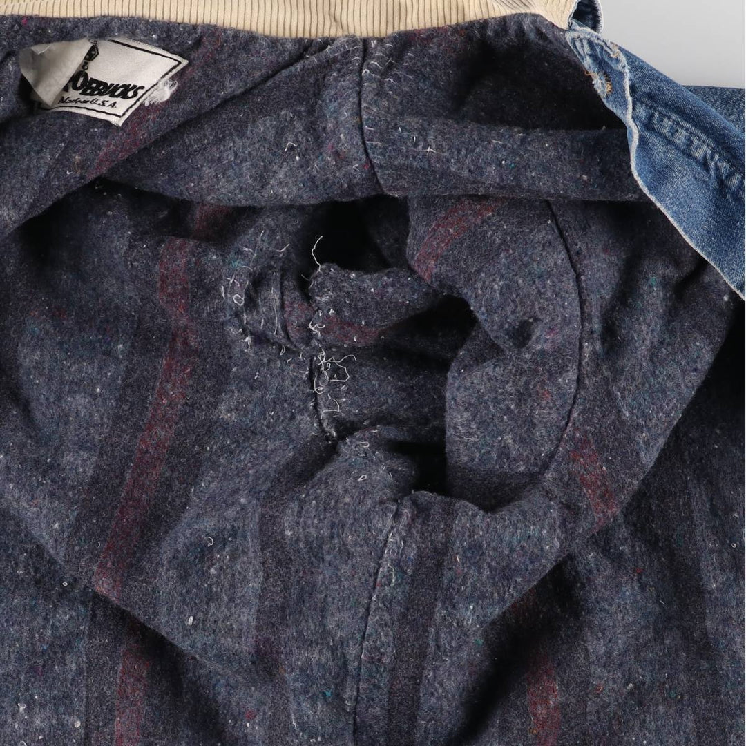 Vintage 80s-90'S ROEBUCKS denim coverall made in USA, men's XXL size unknown blue type Vintage Second Hand