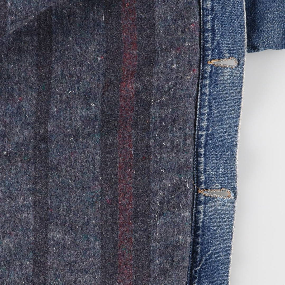 Vintage 80s-90'S ROEBUCKS denim coverall made in USA, men's XXL size unknown blue type Vintage Second Hand