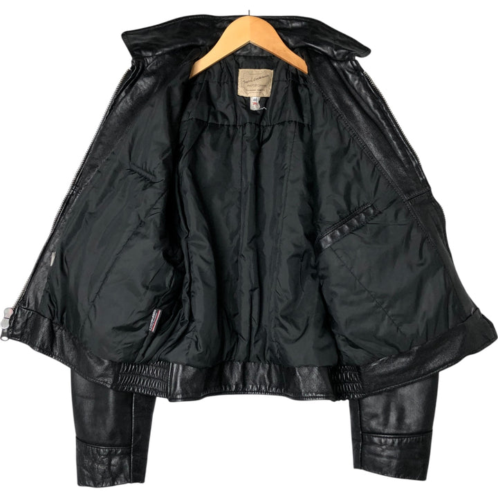 70s-80'S Taylors Leatherwear Policeman Leather Jacket Made in USA Men's L Size Vintage unknown black type Vintage Second Hand