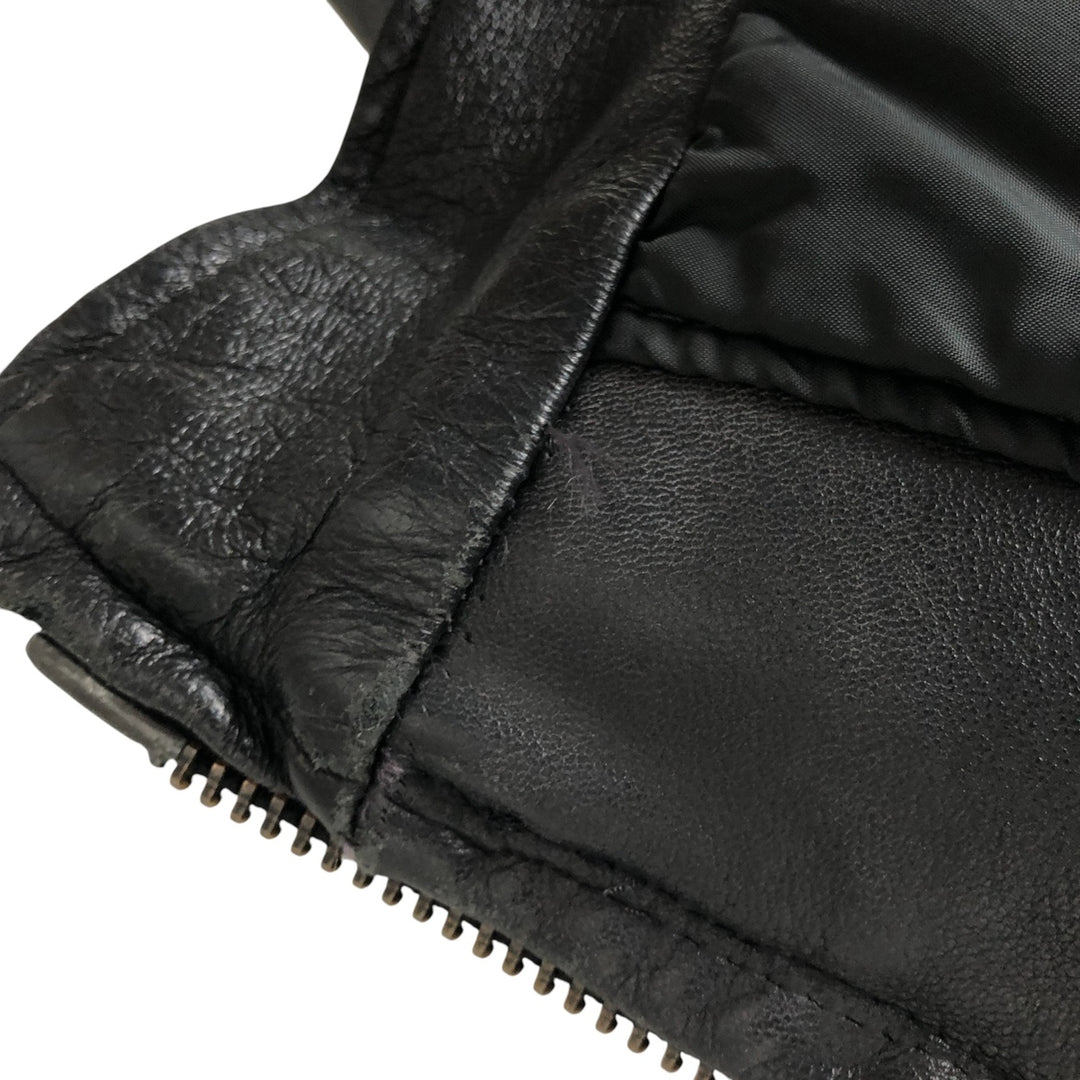 70s-80'S Taylors Leatherwear Policeman Leather Jacket Made in USA Men's L Size Vintage unknown black type Vintage Second Hand