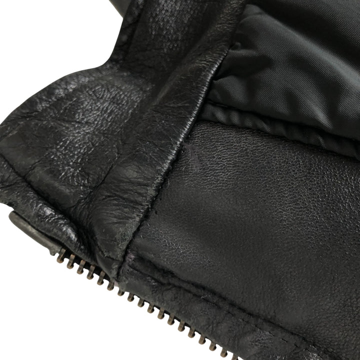 70s-80'S Taylors Leatherwear Policeman Leather Jacket Made in USA Men's L Size Vintage unknown black type Vintage Second Hand