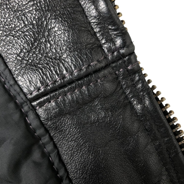 70s-80'S Taylors Leatherwear Policeman Leather Jacket Made in USA Men's L Size Vintage unknown black type Vintage Second Hand