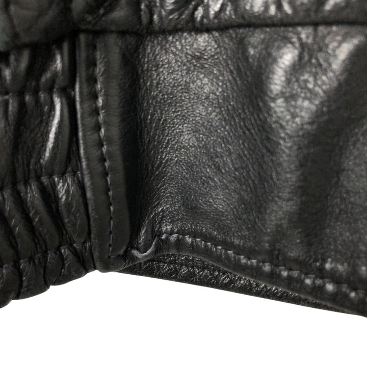 70s-80'S Taylors Leatherwear Policeman Leather Jacket Made in USA Men's L Size Vintage unknown black type Vintage Second Hand