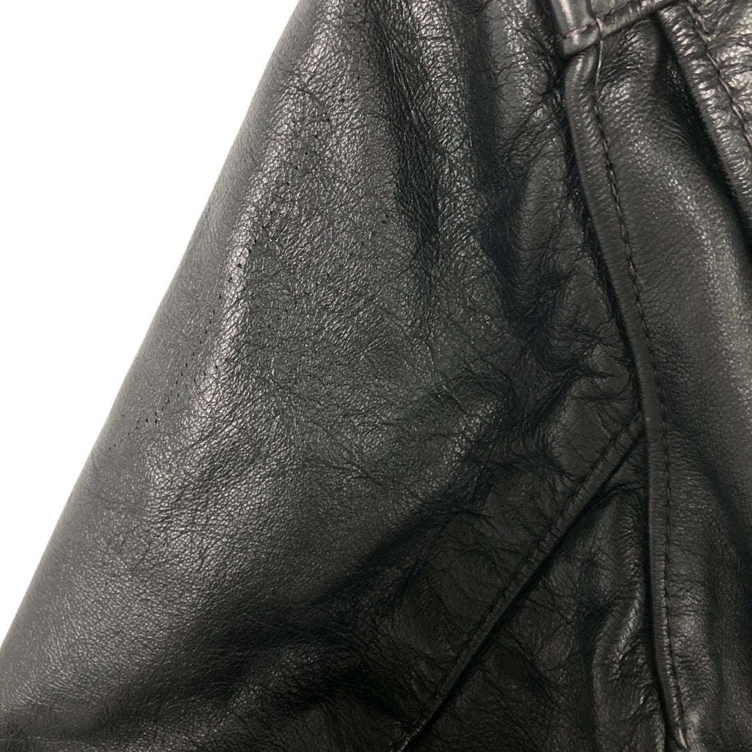 70s-80'S Taylors Leatherwear Policeman Leather Jacket Made in USA Men's L Size Vintage unknown black type Vintage Second Hand