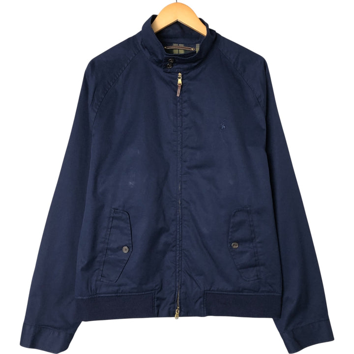 90'S Ralph Lauren POLO GOLF Harrington Jacket Swing Top Men's L size cotton navy blue type Vintage Second Hand
