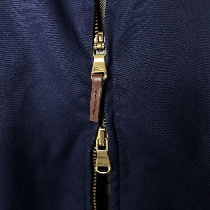 90'S Ralph Lauren POLO GOLF Harrington Jacket Swing Top Men's L size cotton navy blue type Vintage Second Hand