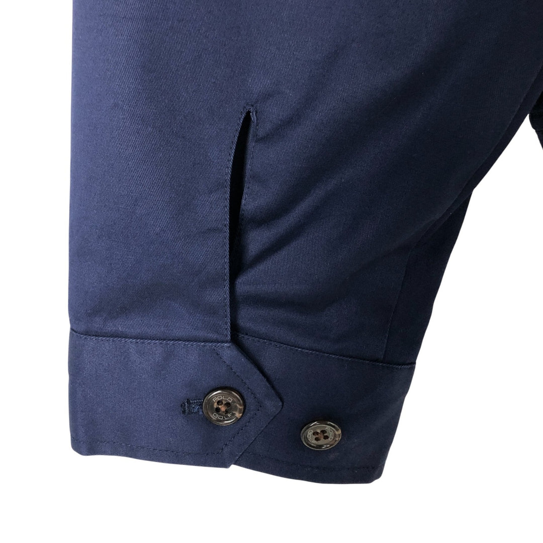 90'S Ralph Lauren POLO GOLF Harrington Jacket Swing Top Men's L size cotton navy blue type Vintage Second Hand