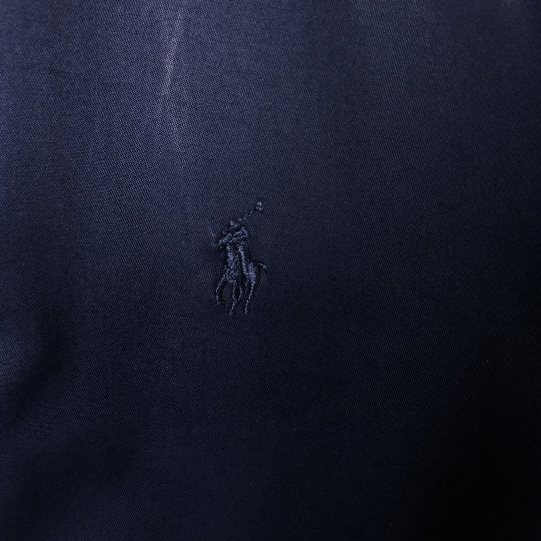 90'S Ralph Lauren POLO GOLF Harrington Jacket Swing Top Men's L size cotton navy blue type Vintage Second Hand
