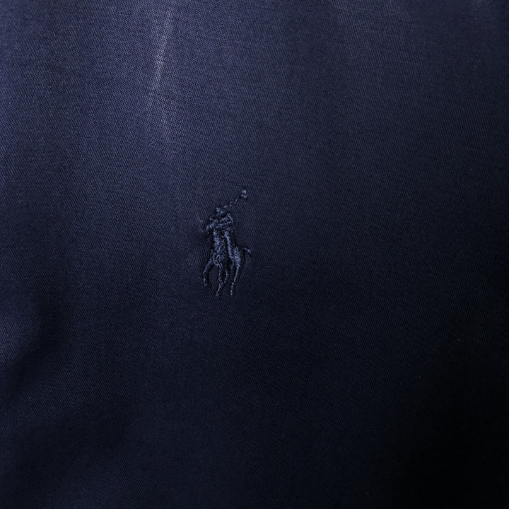 90'S Ralph Lauren POLO GOLF Harrington Jacket Swing Top Men's L size cotton navy blue type Vintage Second Hand