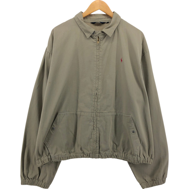 90'S Polo by Ralph Lauren swing top sports jacket, made in the USA, men's XL size, vintage unclear Beige type Vintage Second Hand