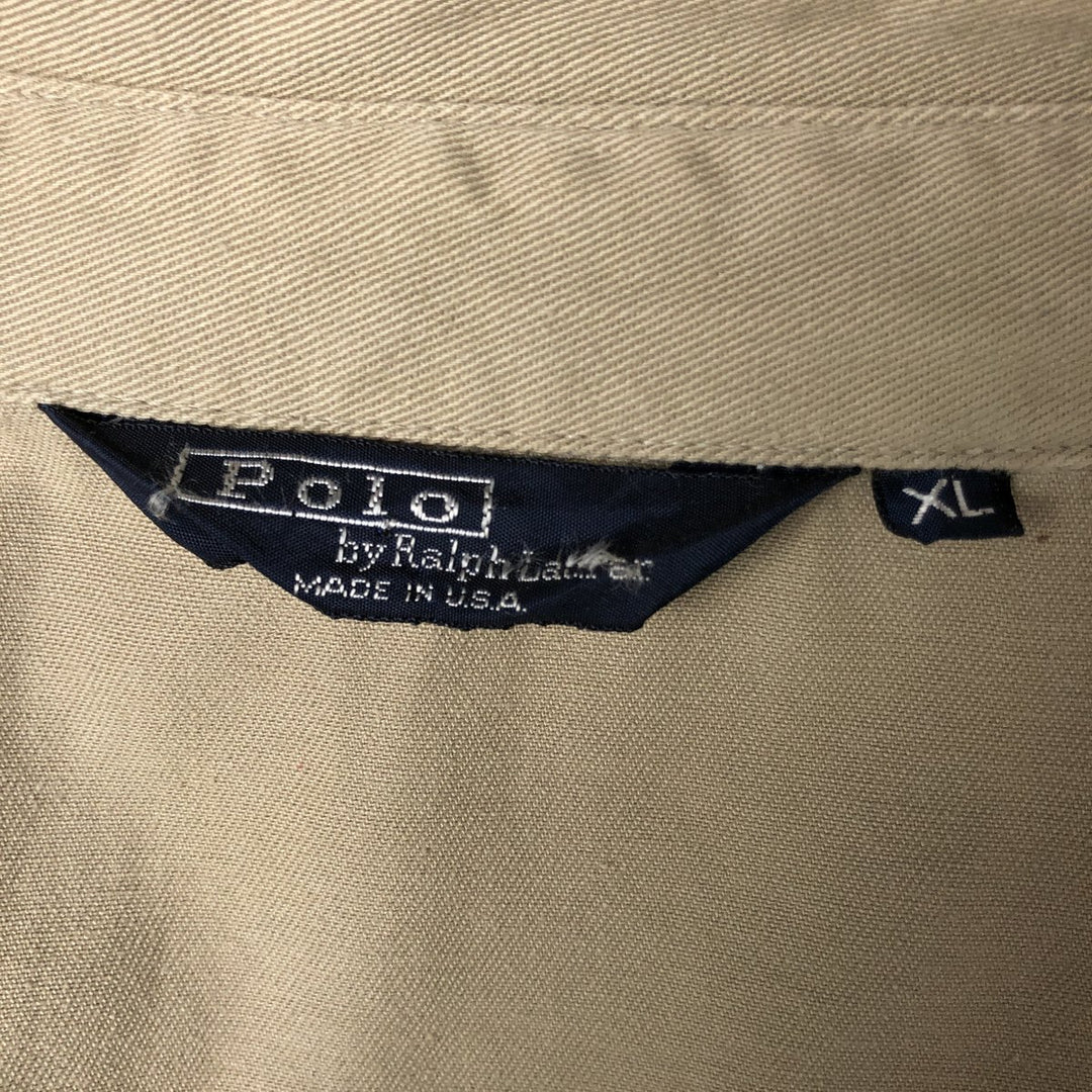 90'S Polo by Ralph Lauren swing top sports jacket, made in the USA, men's XL size, vintage unclear Beige type Vintage Second Hand