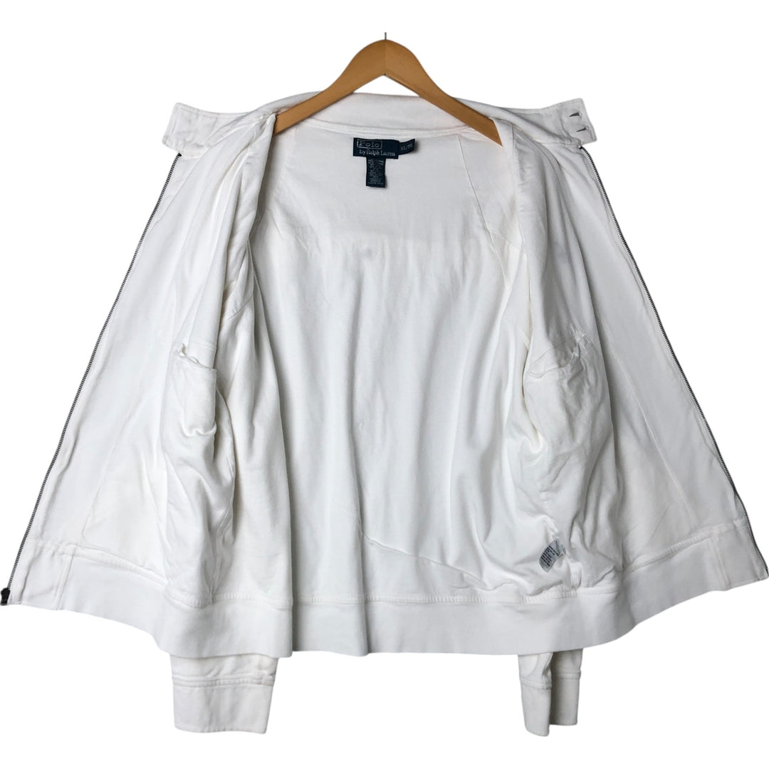 Ralph Lauren POLO by Ralph Lauren Pique Harrington Jacket Swing Top Men's XL cotton white type Vintage Second Hand
