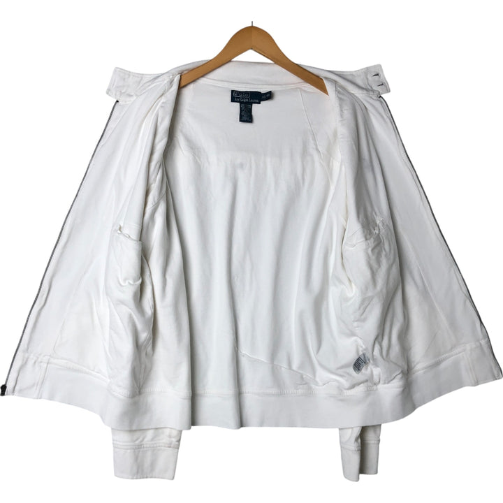 Ralph Lauren POLO by Ralph Lauren Pique Harrington Jacket Swing Top Men's XL cotton white type Vintage Second Hand