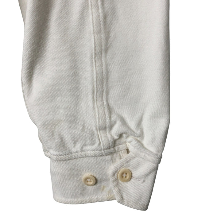 Ralph Lauren POLO by Ralph Lauren Pique Harrington Jacket Swing Top Men's XL cotton white type Vintage Second Hand