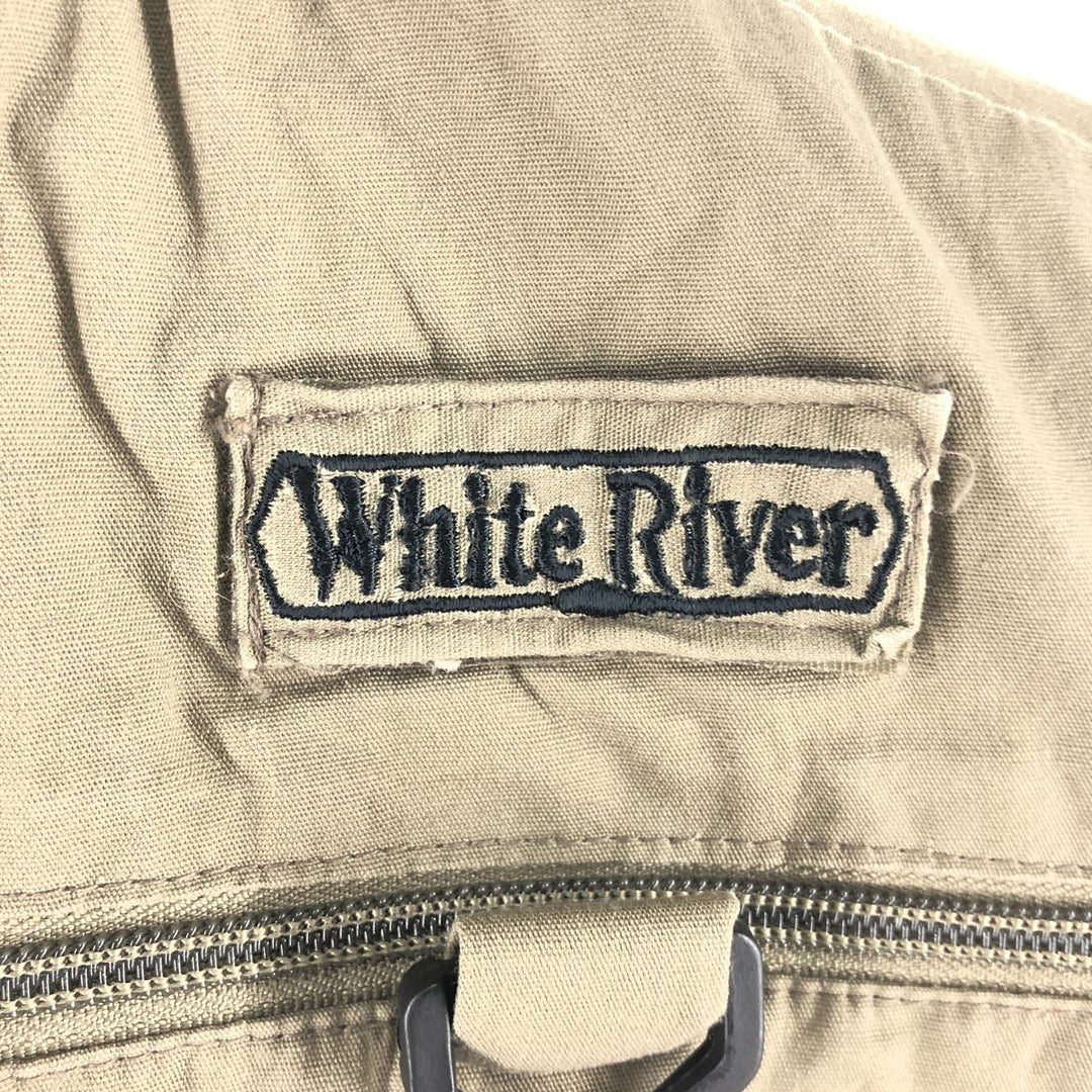 White River Fishing Vest, Men's M Size cotton Beige type Vintage Second Hand