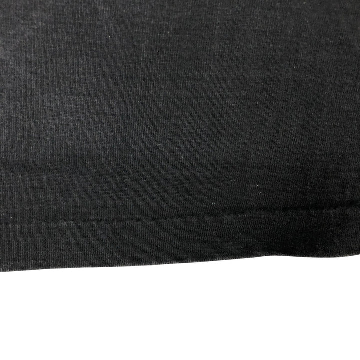 Black and White Advertising T-shirt Men's XL size cotton black type Vintage Second Hand