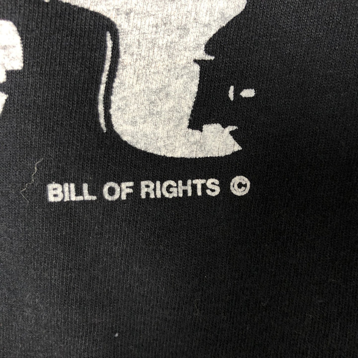 ~90'S Vintage Printed T-shirt, Men's M size unclear black type Vintage Second Hand