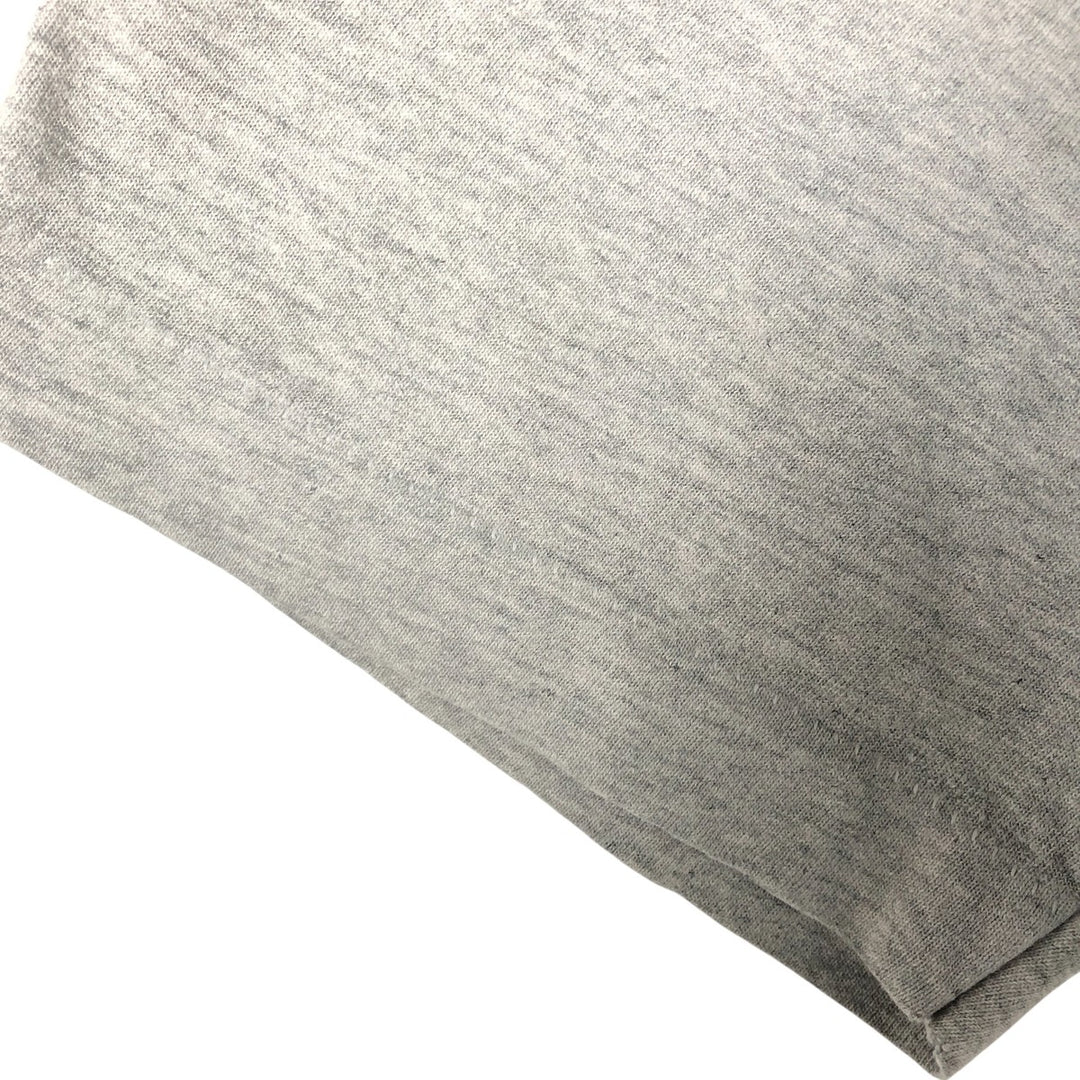 90'S Fruit of the Loom printed T-shirt, made in the USA, men's XL size, vintage cotton gray type Vintage Second Hand