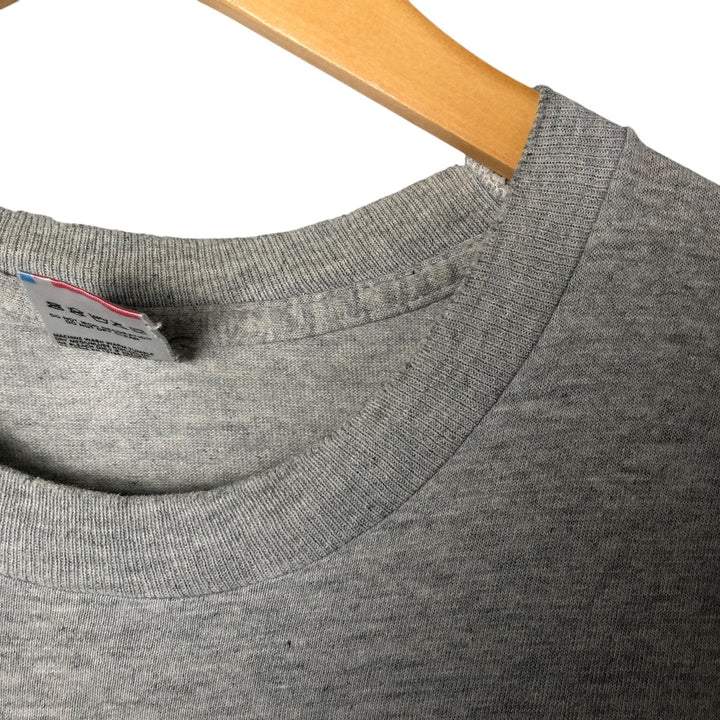 90'S Fruit of the Loom printed T-shirt, made in the USA, men's XL size, vintage cotton gray type Vintage Second Hand