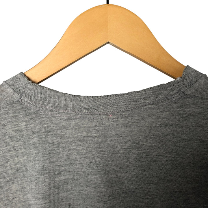 90'S Fruit of the Loom printed T-shirt, made in the USA, men's XL size, vintage cotton gray type Vintage Second Hand