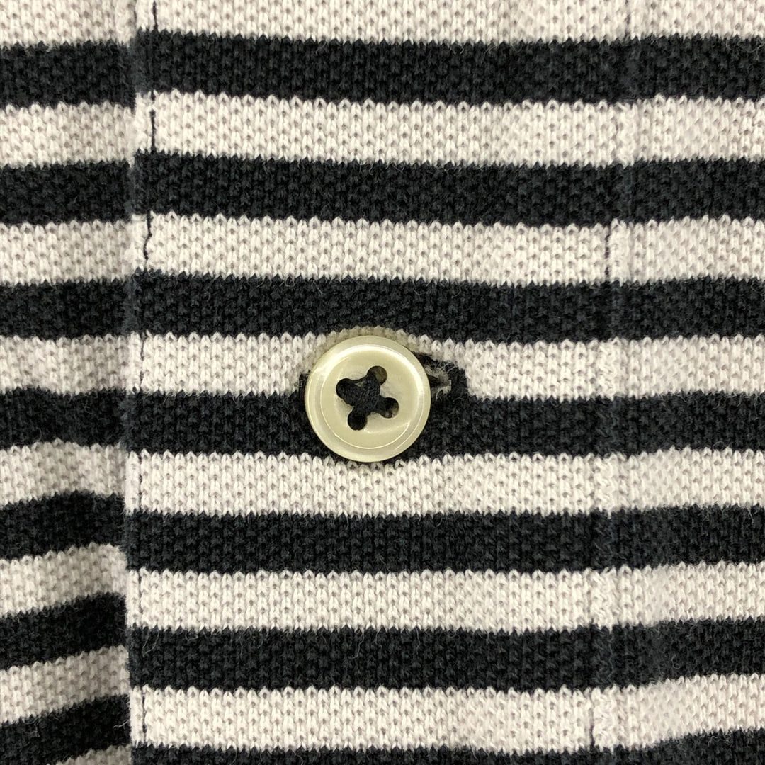 Ralph Lauren POLO RALPH LAUREN Short Sleeve Striped Polo Shirt Men's XL cotton black type Vintage Second Hand