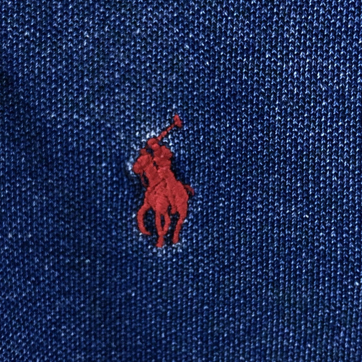Ralph Lauren POLO RALPH LAUREN CLASSIC FIT short sleeve polo shirt men's size S cotton blue type Vintage Second Hand