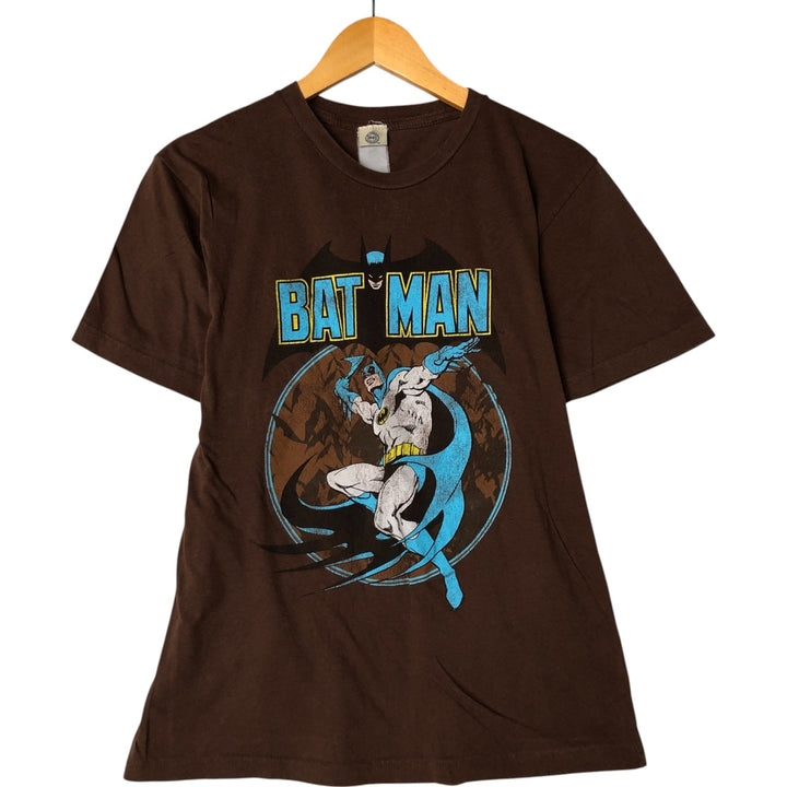 00'S DC COMICS ORIGINALS BATMAN Batman character print T-shirt Men's S size unclear brown type Vintage Second Hand